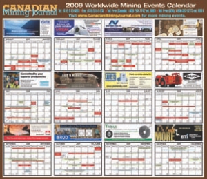 CMJ's 2010 Wall Calendar - Canadian Mining Journal