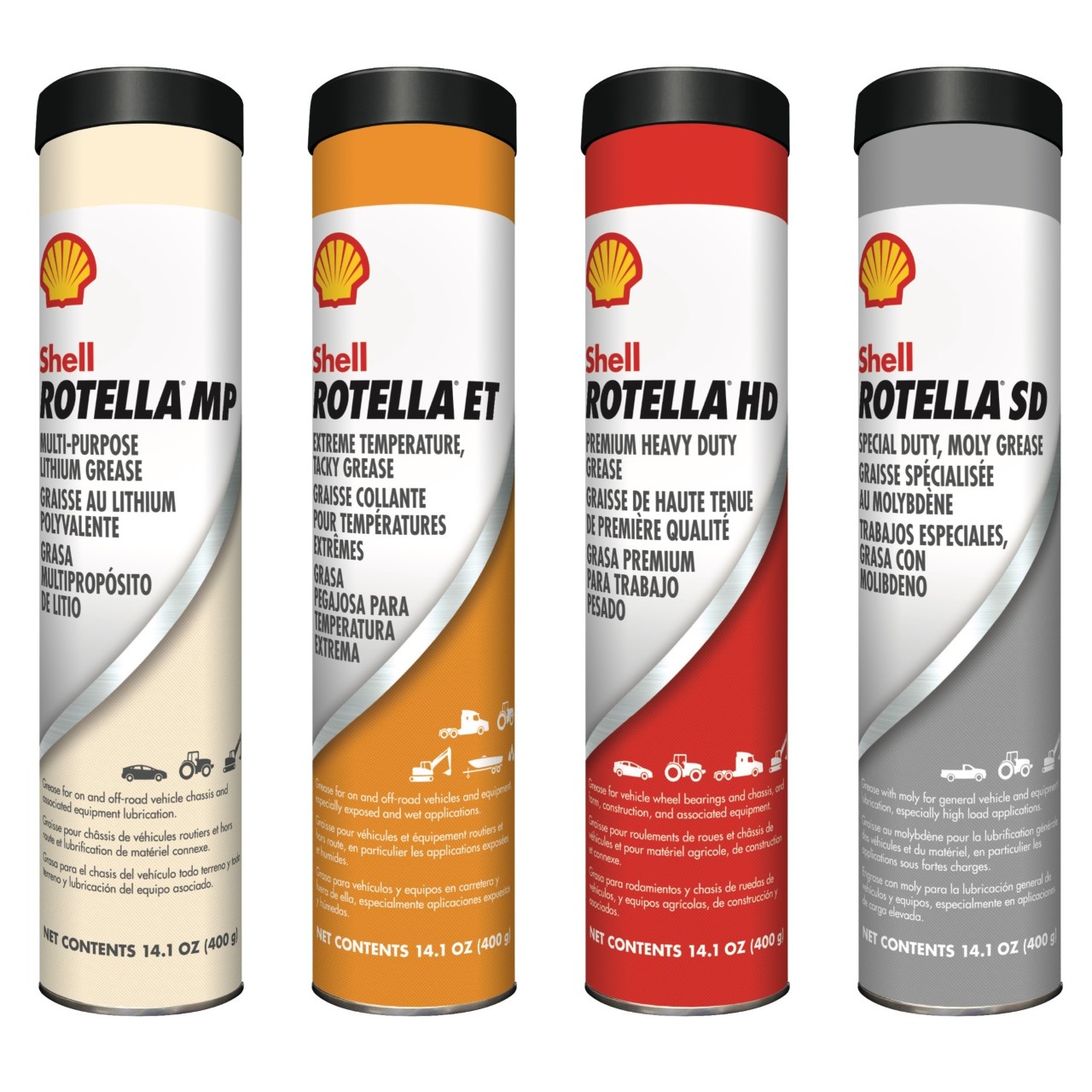 Shell Rotella greases. Credit: Shell