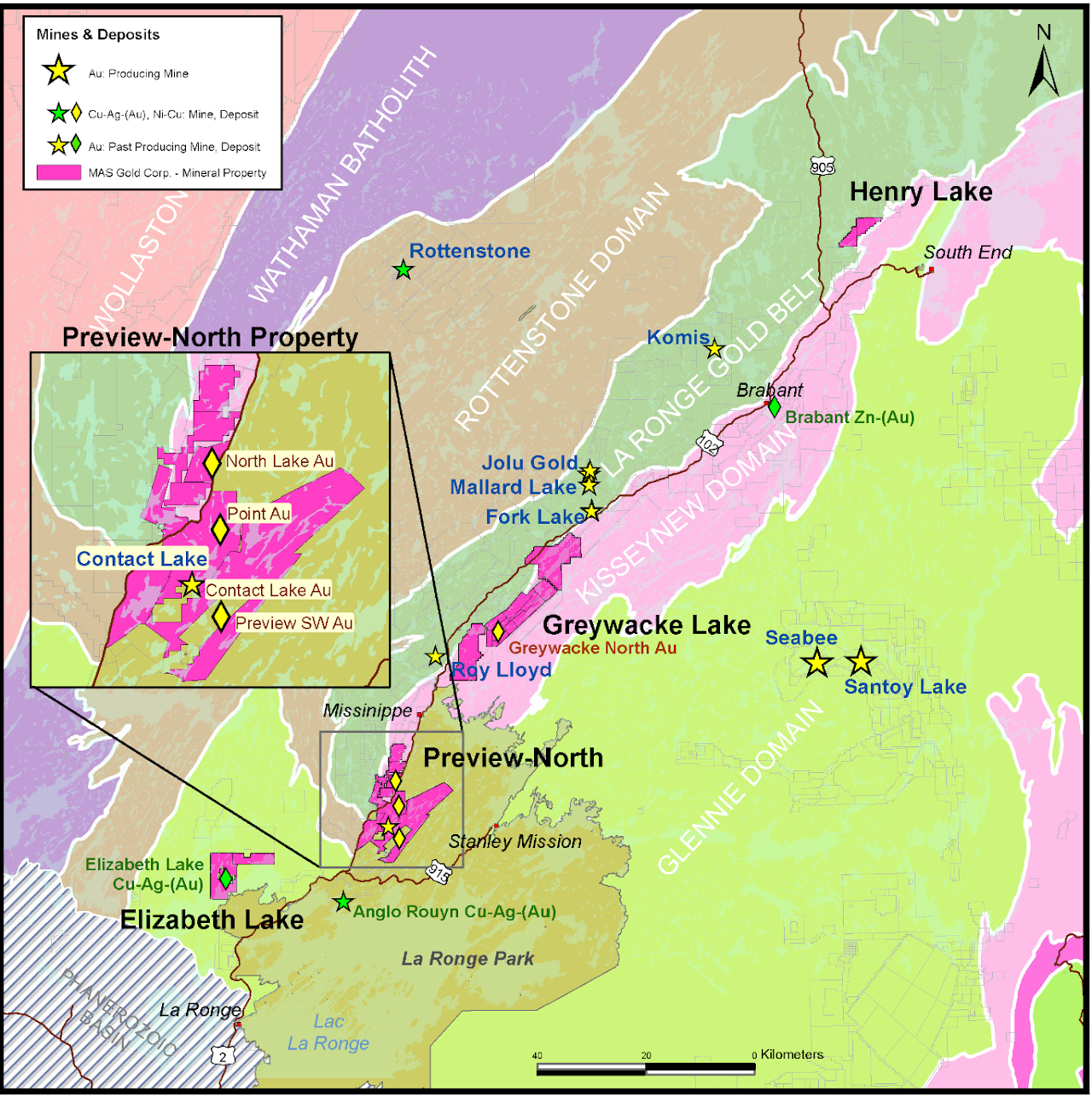 MAS Gold La Ronge holdings Credit: MAS Gold