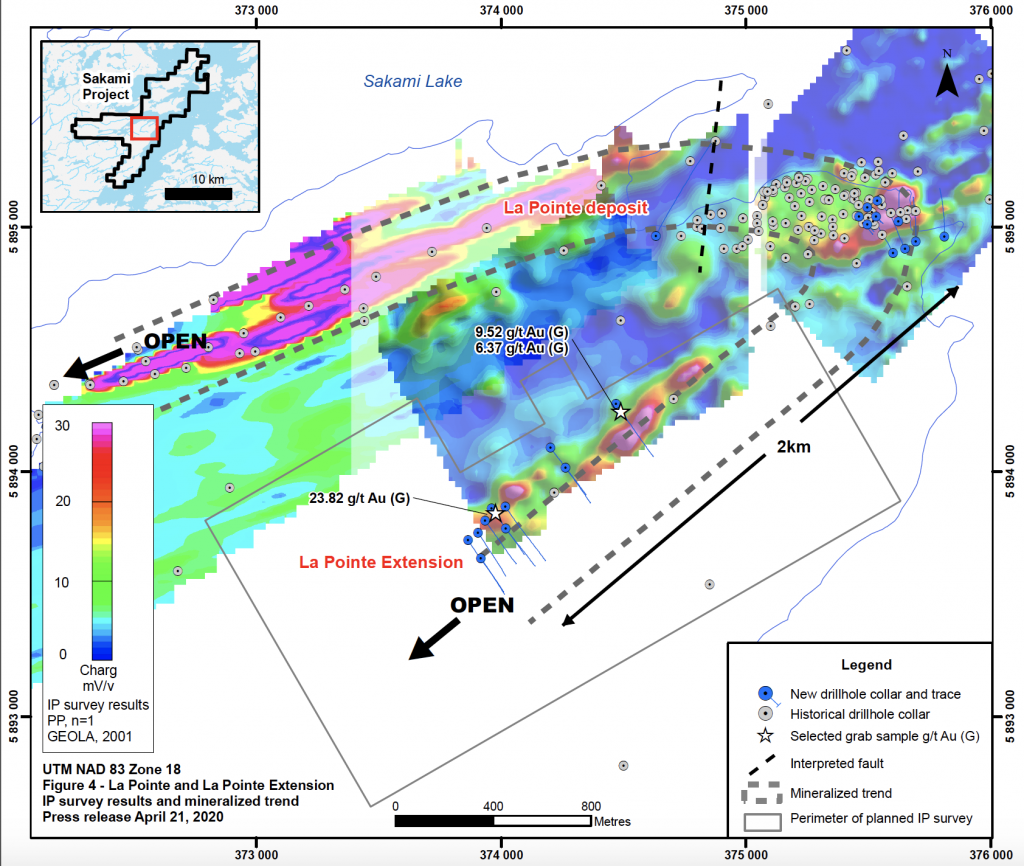 Sakami project geophysics Credit: Quebec Precious Metals