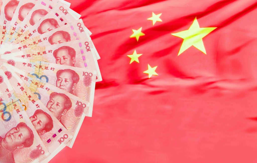 China Flag Currency